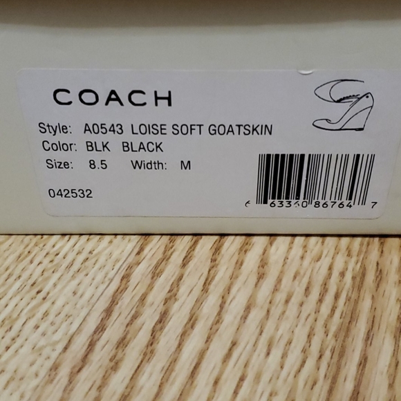 Coach loise wedge pumps NEW $200 - Picture 2 of 6